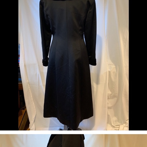 Patra Black Velvet Coat Swing Pin Up Vintage - Picture 3 of 6